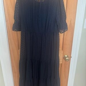 Tommy Hilfiger Navy Long Sleeve Dress